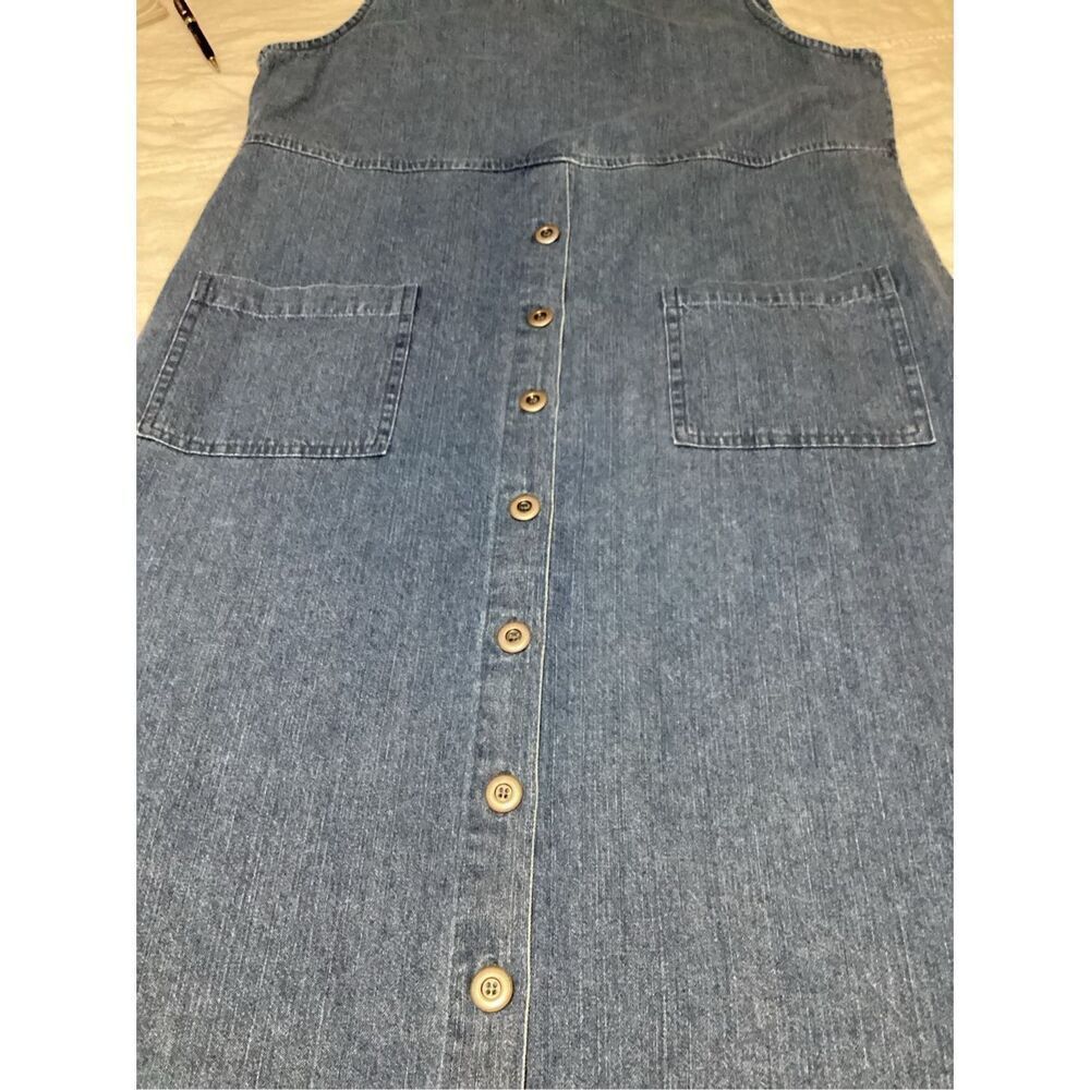 Christopher & Banks Denim Sleeveless Maxi Dress L - Picture 8 of 9